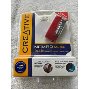 Creative Nomad MuVo 128 MB Digital Media Player Red + USB 2.0 Flash Drive Sealed